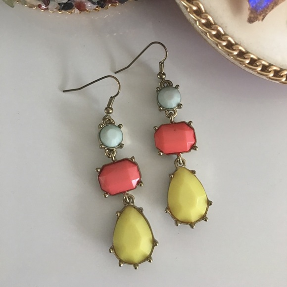 Jewelry - Art Deco Pastel Earrings